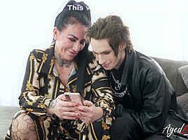 Mysterious Monica Wants To Give A Blowjob To Her Goth Boyfr