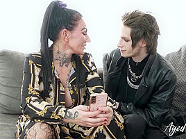 Mysterious Monica Wants To Give A Blowjob To Her Goth Boyfr