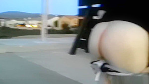 Nadia Flashes In The Streets Of So Cal