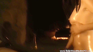 Naked Hotness Near The Erotic Fire