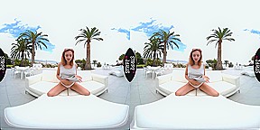 Naked In Paradise - Hot Babe Solo Striptease Outdoors