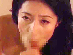 Nanami Hisayo chokes on a fat dick