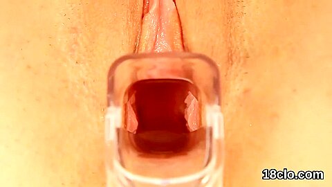 Natural Chick Is Gaping Narrowed Cunt In Close Up And C