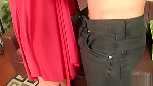 Naughty cougar gets a boytoy for herself