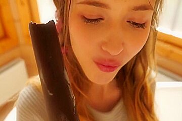 Nice Cute Slim teen 18+ Girl At Home Mila