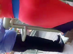 Nice big booty white ass Milf showing thong