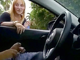 Nice blonde girl wants to masturbate this man