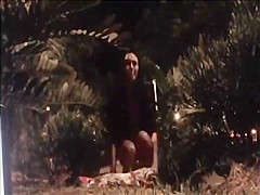 Night time public garden play