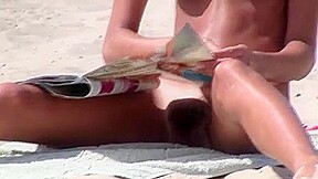 Nudist girl not shy about posing nude at the beach