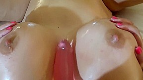 Oiled Tits and Tight Pussy