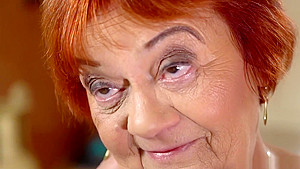 Old ginger bitch fucked from behind
