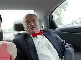 Old man creampie gangbang Frankie heads down the Hersey highway
