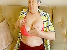 OmaHoteL Extra Hairy Granny Seductive Striptease