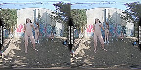 On Vacation With Matty Cheri Rebeka Ruby Nude In Public Painting Graffiti And Dancing