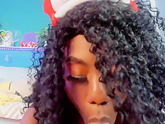 Original African Dream Lady Stretching A Tight Creamy Vagin