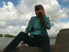 Our cam shot this super hot model-thin girl teasing