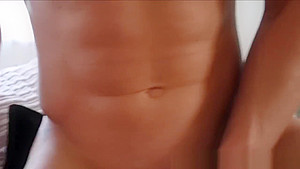 POV British slut sucking off Luke Hardy