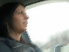 POV sex in car