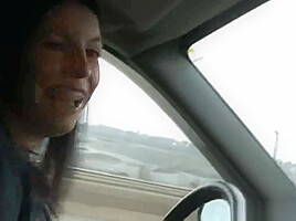POV sex in car