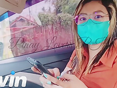 Paid For A Taxi With A Blowjob And Fucked, His Cumming In My Pussy In The Car Outdoors Road