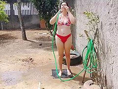 Peeing On My Face Outside  We Have Sex And I Cum On Her Butt