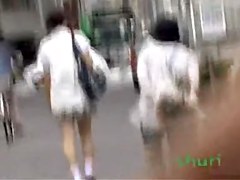 Perfect Asian pussies exposed in public sharking incidents
