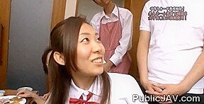 Perv makes shy squeal loudly in front of her parents