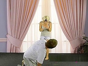 Petite Blonde Ballbuster