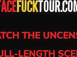 Petite Latina Drooling Saliva Over Huge Cock - Face Fuck Tour