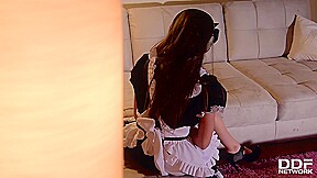 Petite Maid Humiliated: Small Ass Crammed With Huge Cock - PornWorld