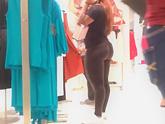 Phat Bubble Butt in Black Spandex