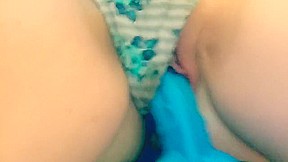Picking out panties & dildo riding