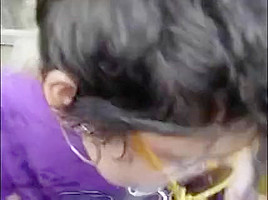 Pierced Top Outdoor Blowjob