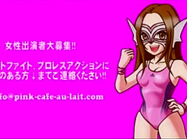 Pink cafe women wrestling