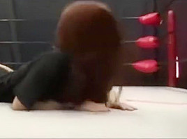 Pink cafe women wrestling