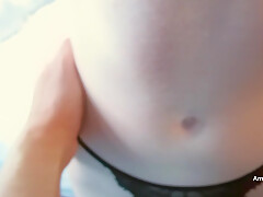Playing with petite pale and flat chested Rosie