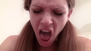 Ponytailed Petite Amateur Fucked By Older Man