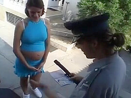 Pregnant girl gets it hard