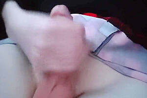 Public Femboy/crosdresser Jerks Off In Car With Huge Cumshot