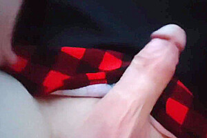 Public Femboy/crosdresser Jerks Off In Car With Huge Cumshot