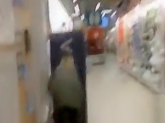Public flashing in big hardware store
