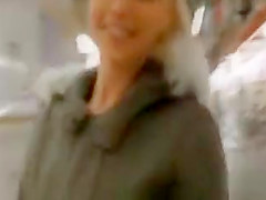 Public flashing in big hardware store