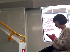 Public masturbation in leggings