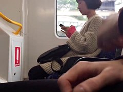 Public masturbation in leggings