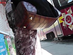 Public nude upskirt pics by an experienced