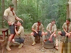 Pumped up fellows anal orgy