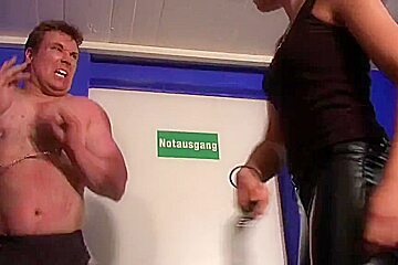 Punished by cruel young blonde mistress