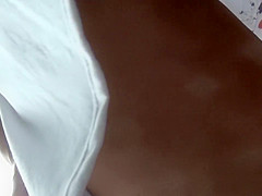 Pussy slip in upskirt