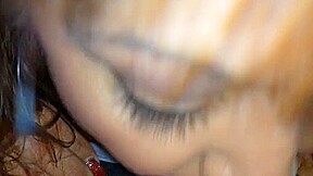 Rae showing her oral skills