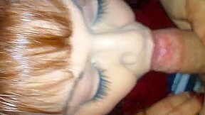 Rae showing her oral skills
